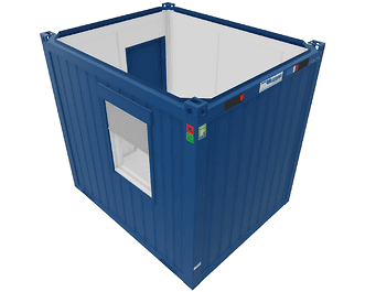 Büro- /Mannschaftscontainer 10' Büro-/Mannschaftscontainer - Rauminnenhöhe 2,54 m - Breite 2,44 m Länge 2,99 m