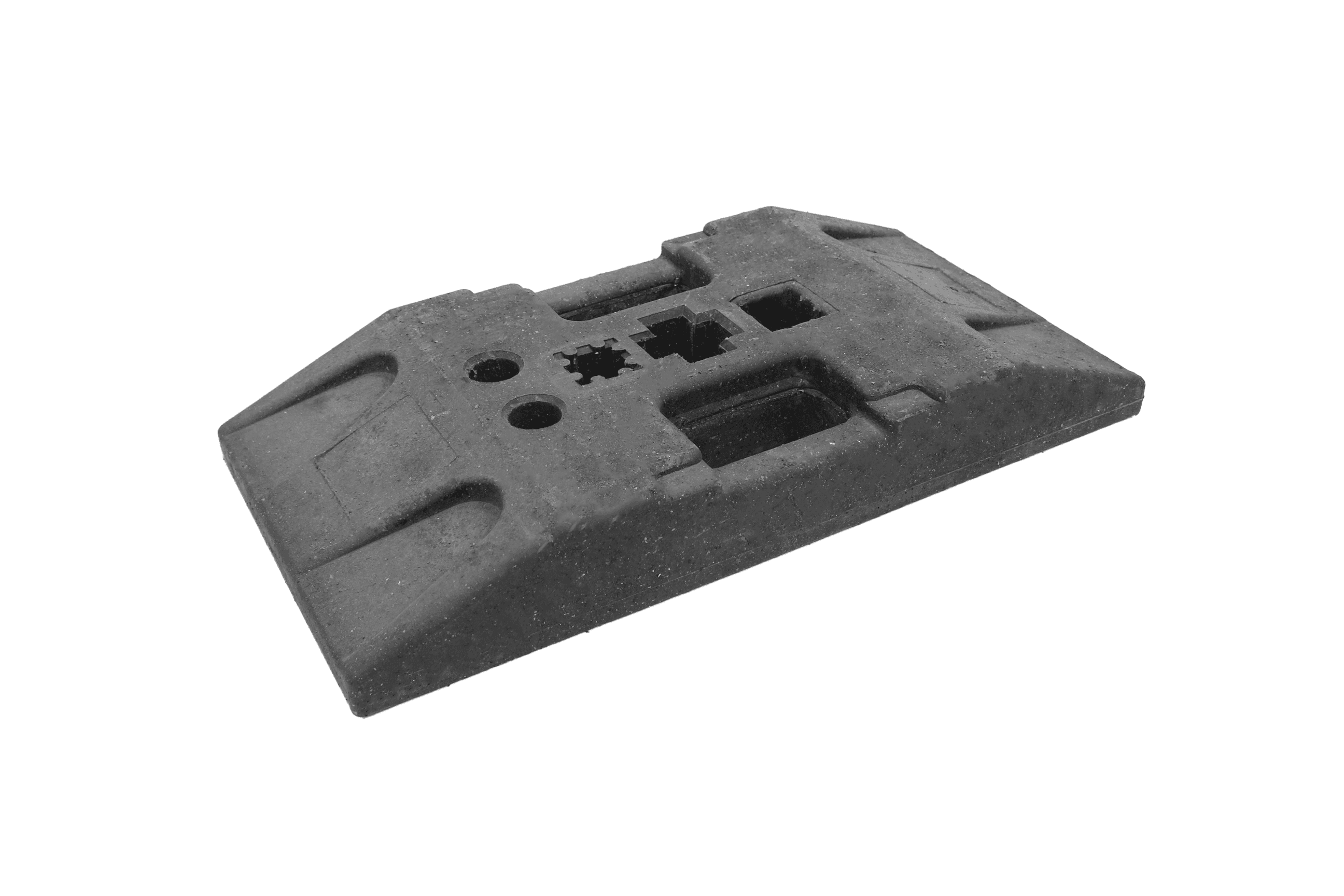 Baustellenabsperrung Profi Schrankengitter-Fußplatte (25kg)