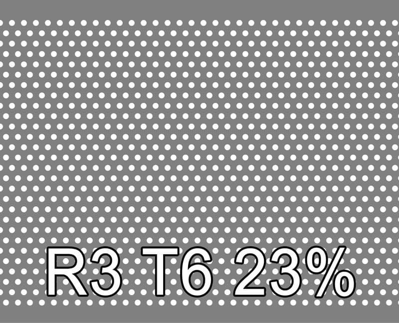 Lochblech Edelstahl 1.4404 1000x2000x3 R3 T6 22.5%