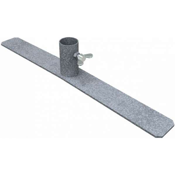 Flachfuß aus Stahl - verzinkt