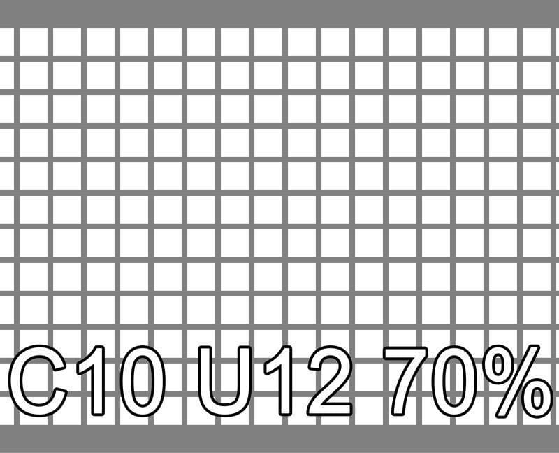 Lochblech Edelstahl 1.4404 1000x2000x1 C10 U12 69.4%