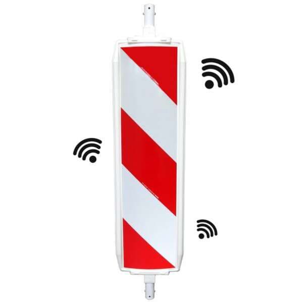 BASt-Wendebake NOX Doppelseitig schraffiert - linksweisend - RA2 - mit RFID-Tag