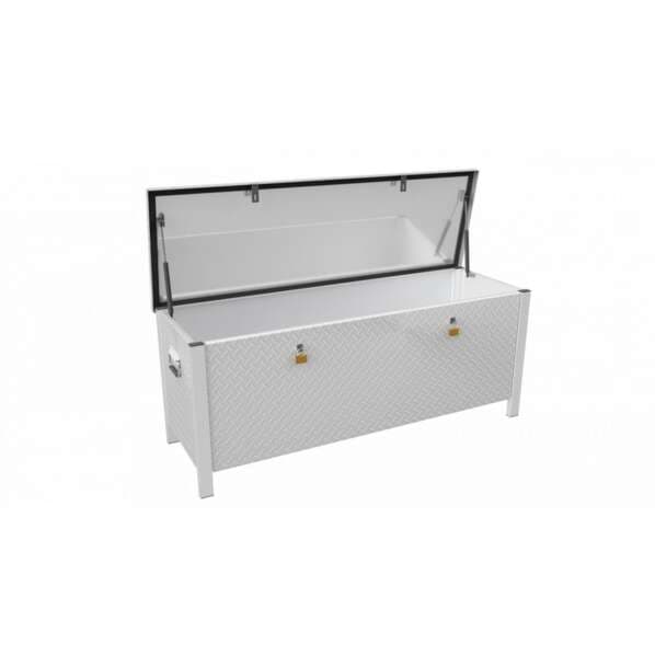 Transportbox aus Aluminium Außenmaße: 1,55 m x 0,5 m x 0,65 m