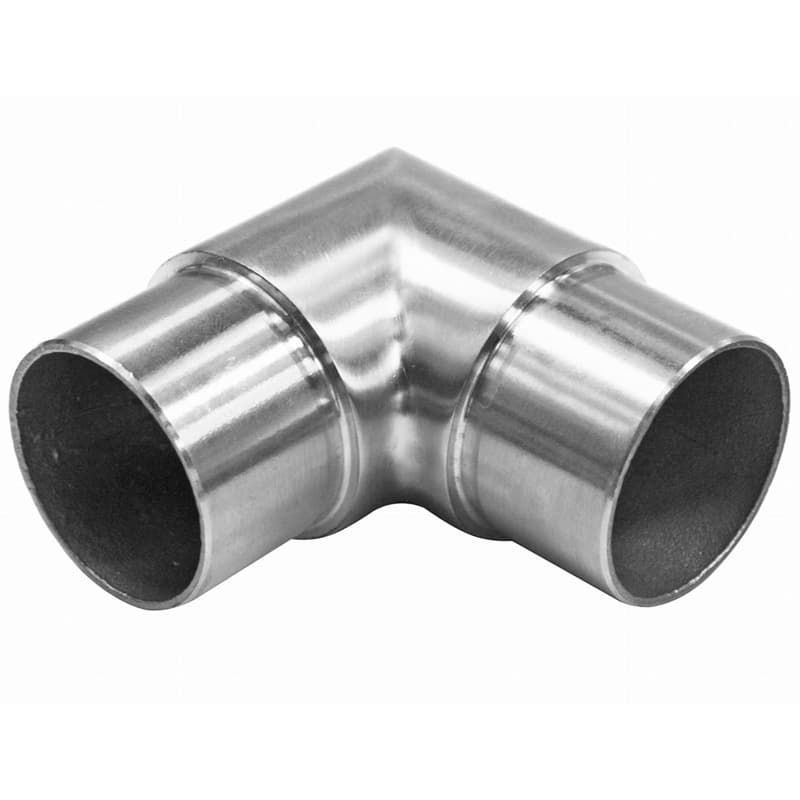Handlauf 42,4x2mm Winkel 42,4x2mm AISI 304 SATINIERT