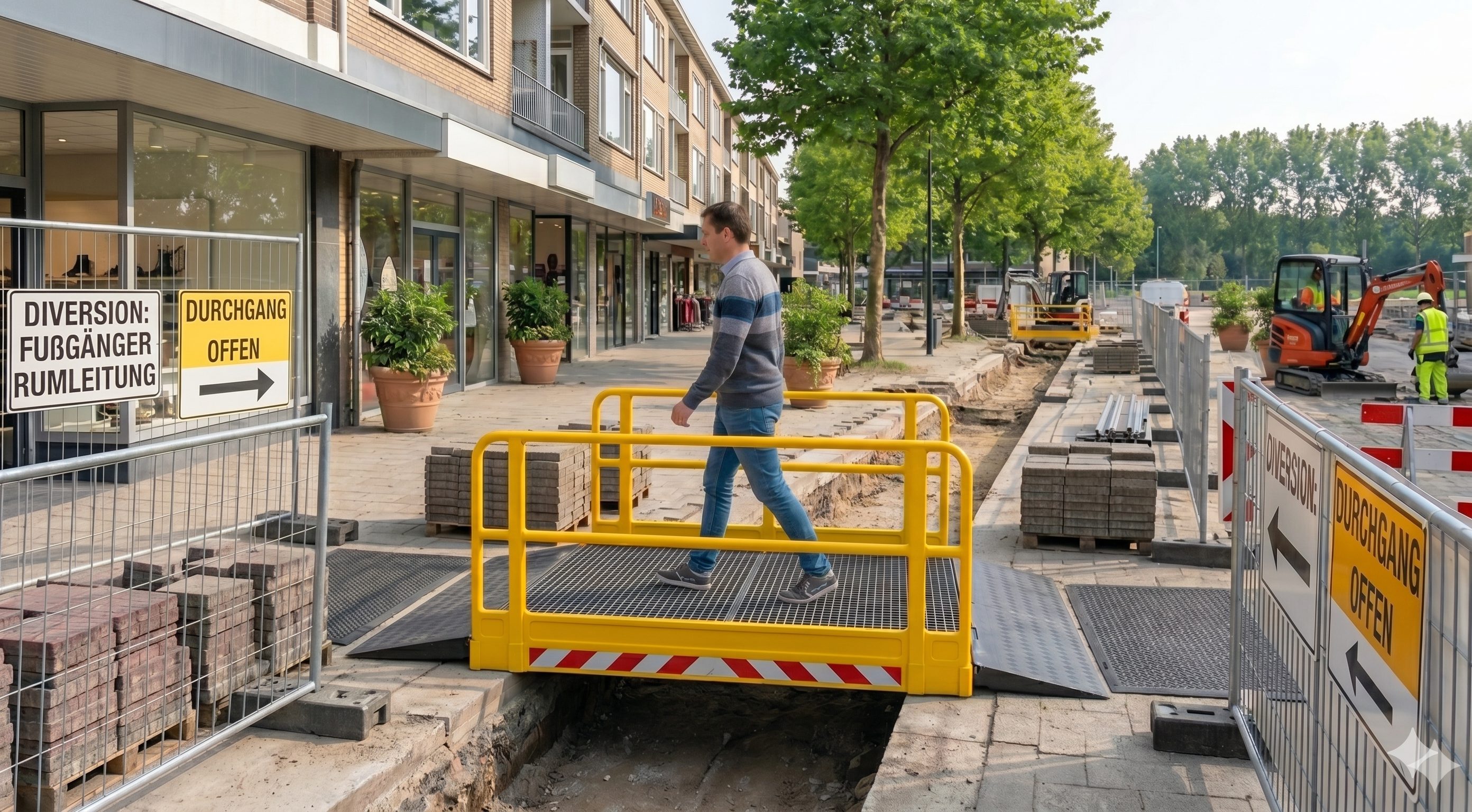 Grabenbrücke aus Kunststoff, Holz oder Stahl: Welches Material passt?
