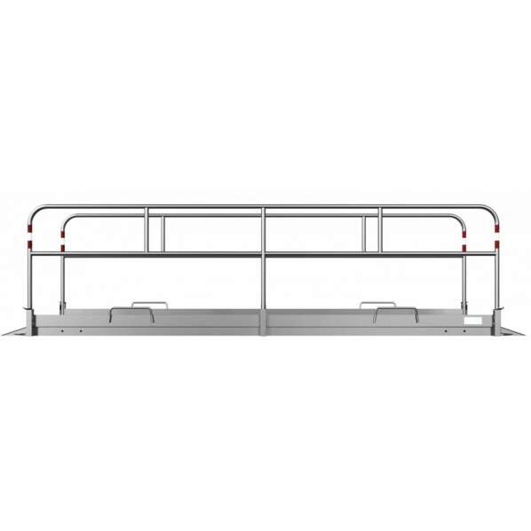1 - Grabenbrücken Stahl / Aluminium Maße 1,00 x 4,50 m (Breite x Länge)