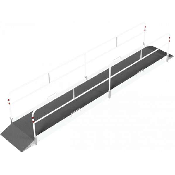 1 - Grabenbrücken Stahl / Aluminium Maße 1,00 x 6,50 m (Breite x Länge)