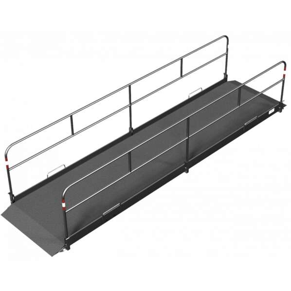 1 - Grabenbrücken Aluminium Maße 1,30 x 5,50 m (Breite x Länge)