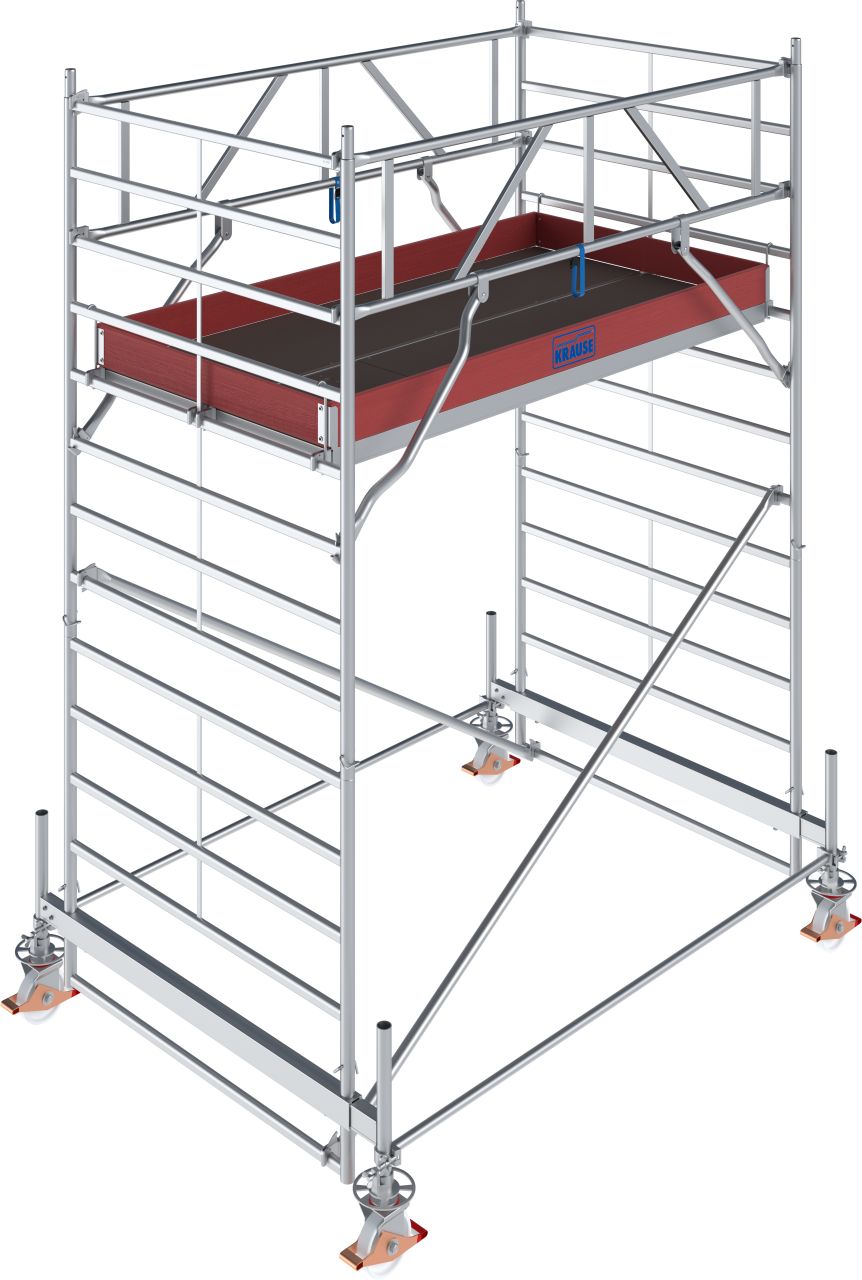 1 - Fahrgerüste Aluminium STABILO Fahrgerüst Serie 500 - Feldlänge 2,50 m - Arbeitshöhe 4,50 m