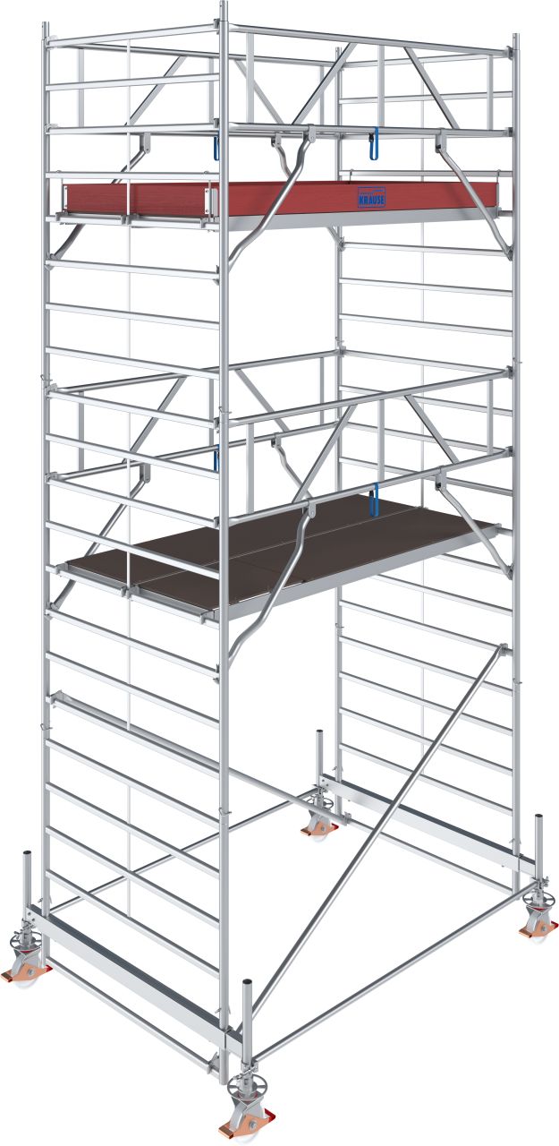 1 - Fahrgerüste Aluminium STABILO Fahrgerüst Serie 500 - Feldlänge 2,50 m - Arbeitshöhe 6,50 m