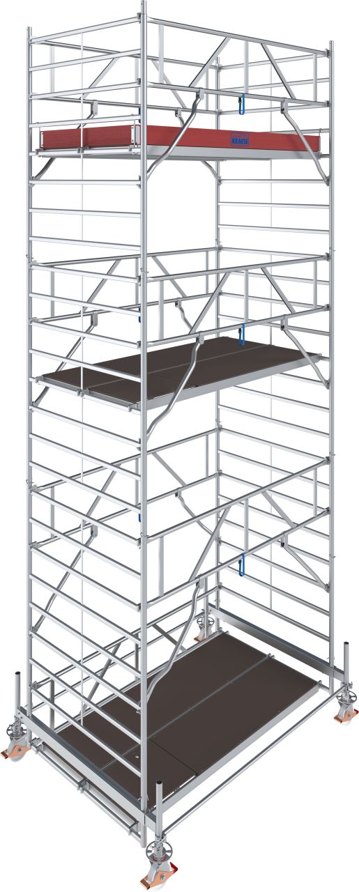 1 - Fahrgerüste Aluminium STABILO Fahrgerüst Serie 500 - Feldlänge 2,50 m - Arbeitshöhe 7,50 m