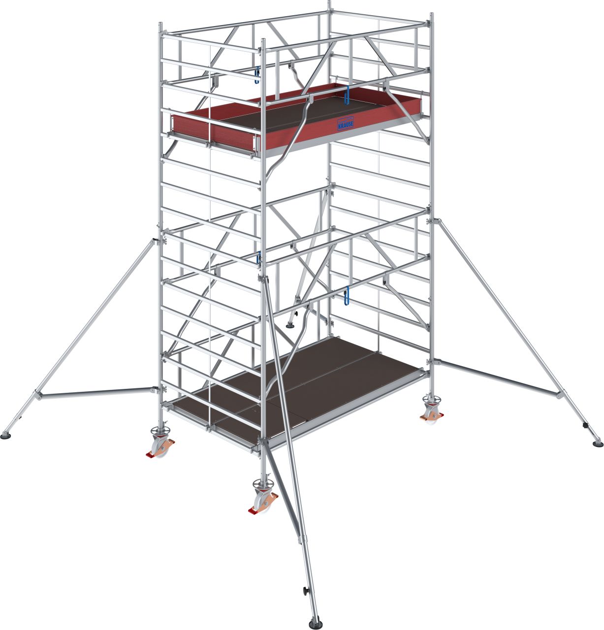 1 - Fahrgerüste Aluminium STABILO Fahrgerüst Serie 5000 - Feldlänge 2,50 m - Arbeitshöhe 5,30 m