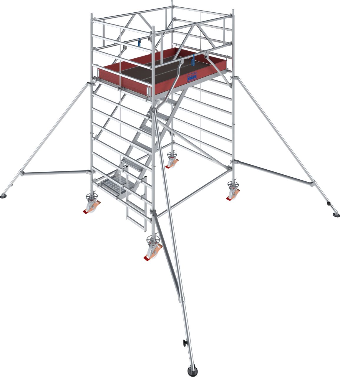 1 - Fahrgerüste Aluminium STABILO Fahrgerüst Serie 5500 - Feldlänge 2,00 m - Arbeitshöhe 4,30 m