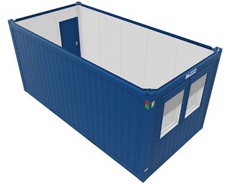 1 - Büro- /Mannschaftscontainer 20' Büro-/Mannschaftscontainer - Rauminnenhöhe 2,50 m - Breite 2,99 m Länge 6,06 m