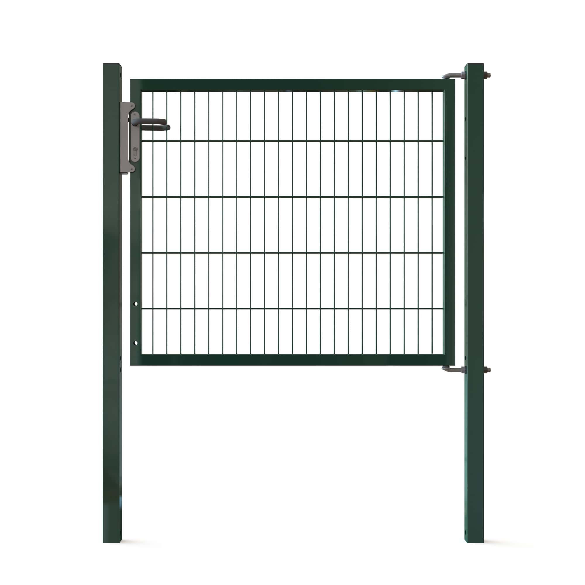 Doppelstabmattenzäune Tore Profi Universal Einzeltor - 1200x1000mm - Grün RAL 6005