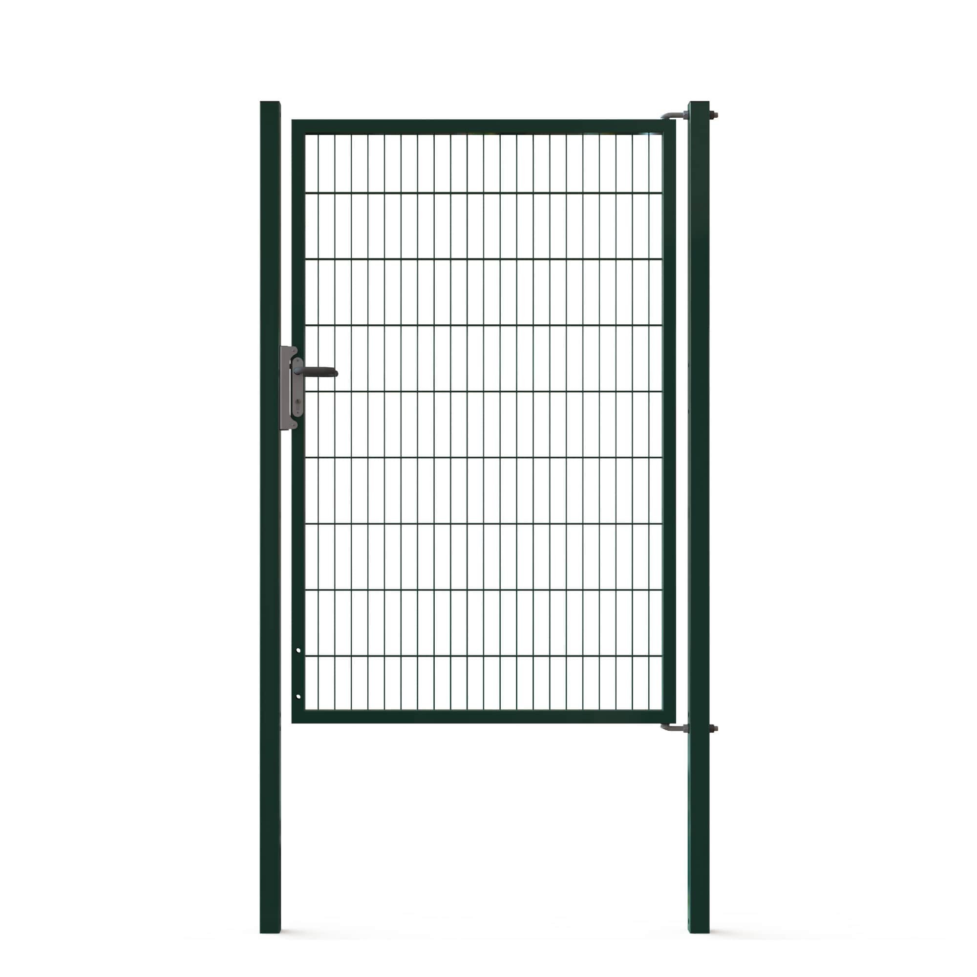 1 - Doppelstabmattenzäune Tore Profi Universal Einzeltor - 1200x1800mm - Grün RAL 6005 