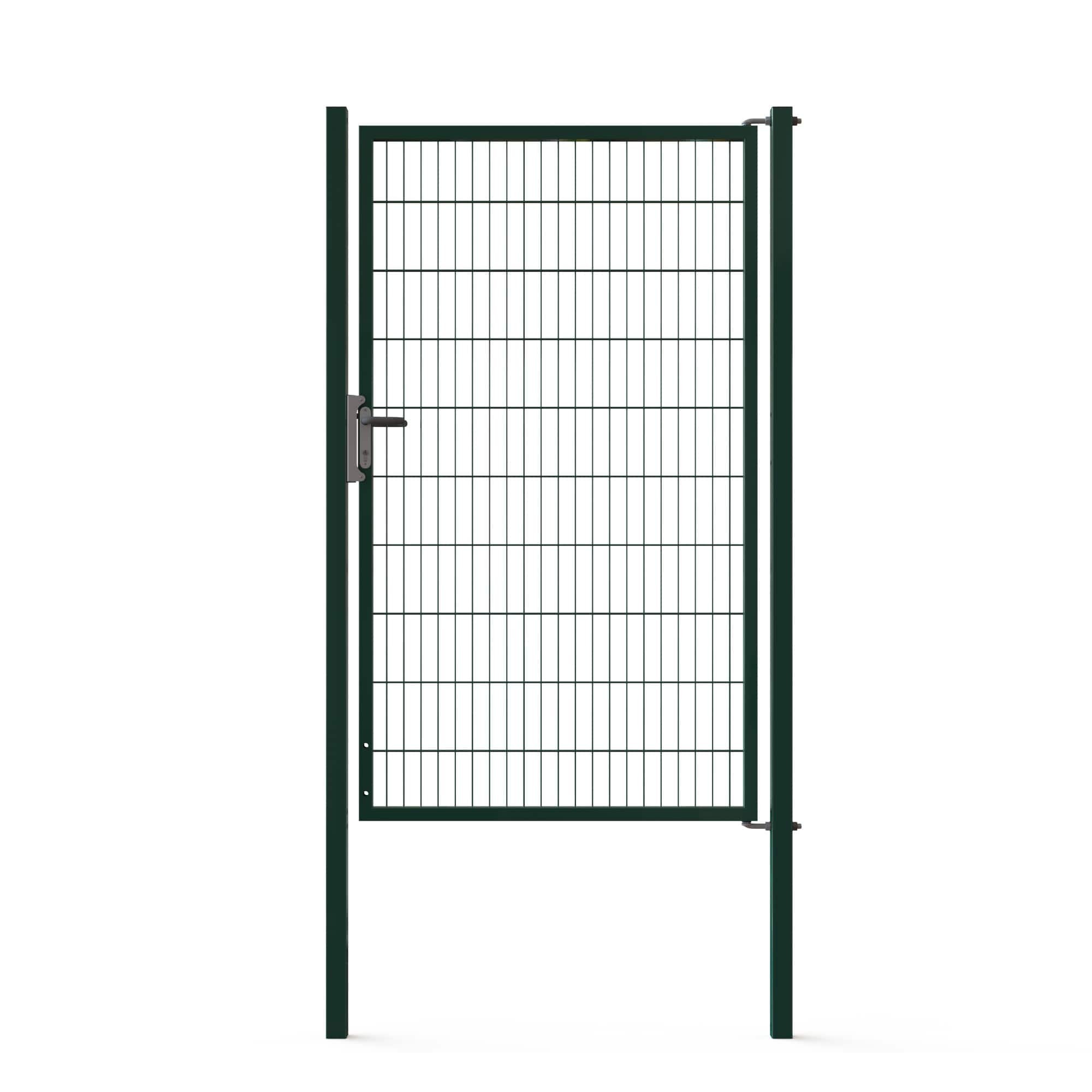 1 - Doppelstabmattenzäune Tore Profi Universal Einzeltor - 1200x2000mm - Grün RAL 6005