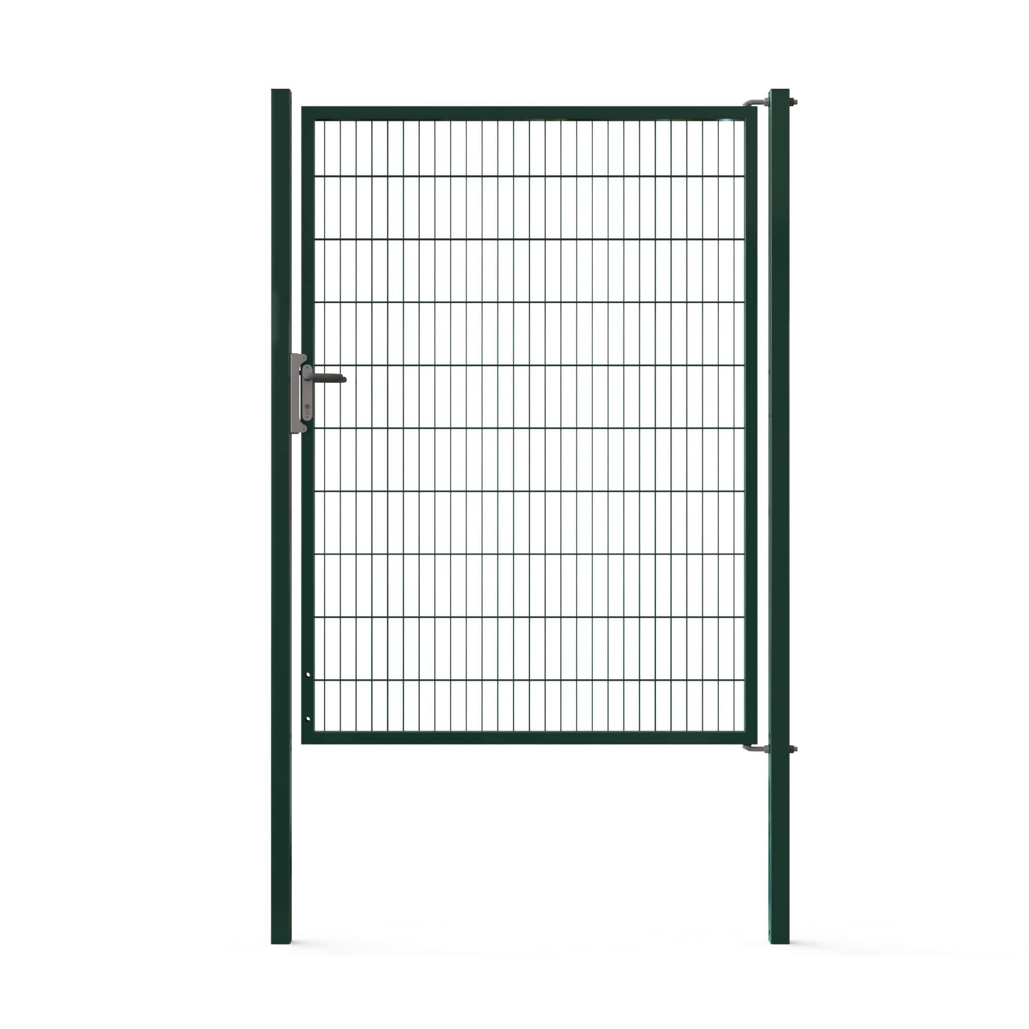 1 - Doppelstabmattenzäune Tore Profi Universal Einzeltor. - 1500x2000mm - Grün RAL 6005