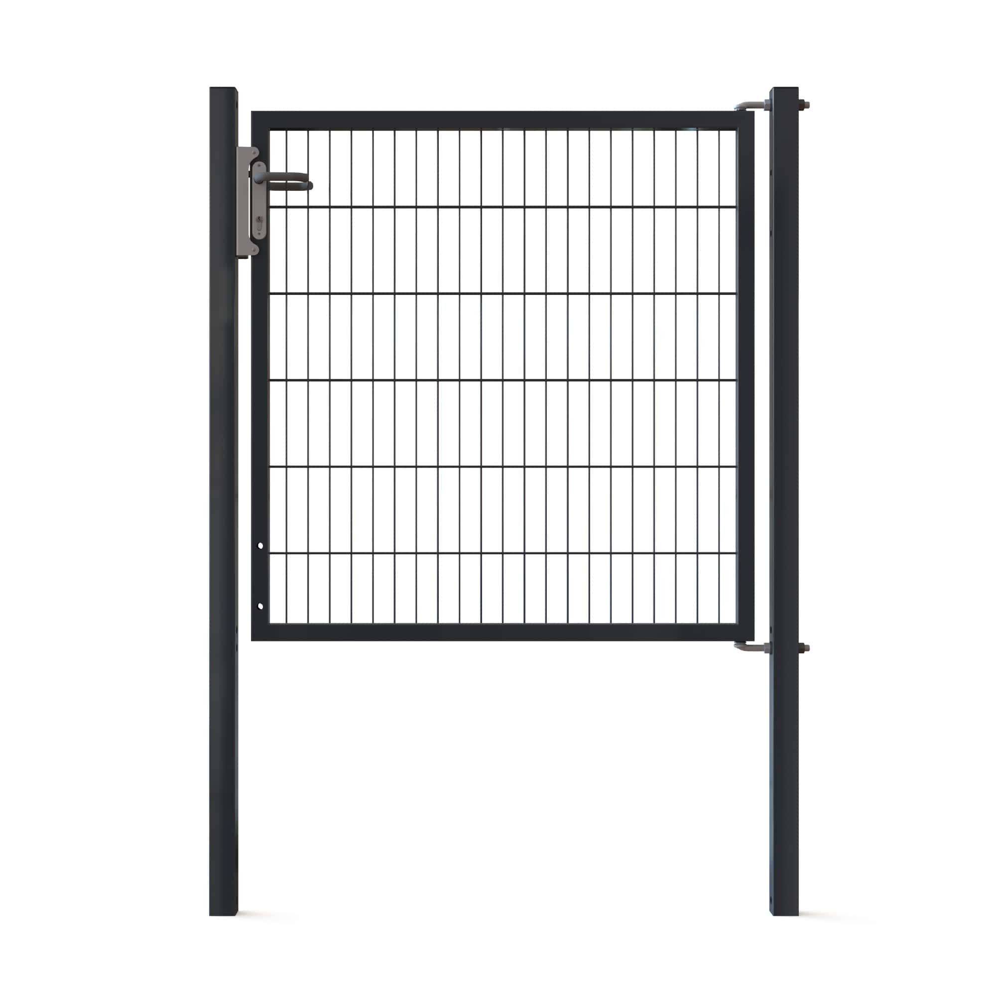 Doppelstabmattenzäune Tore Profi Universal Einzeltor - 1200x1200mm - Anthrazit RAL 7016