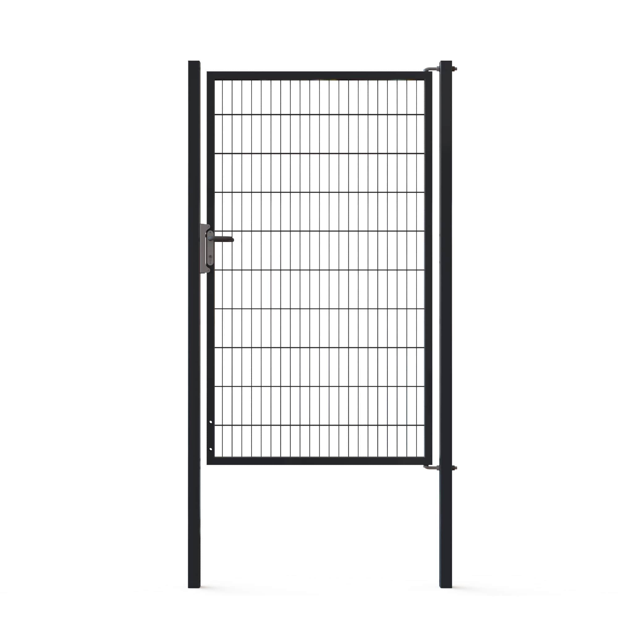 Doppelstabmattenzäune Tore Universal Einzeltor 1200x2000mm Anthrazit RAL 7016