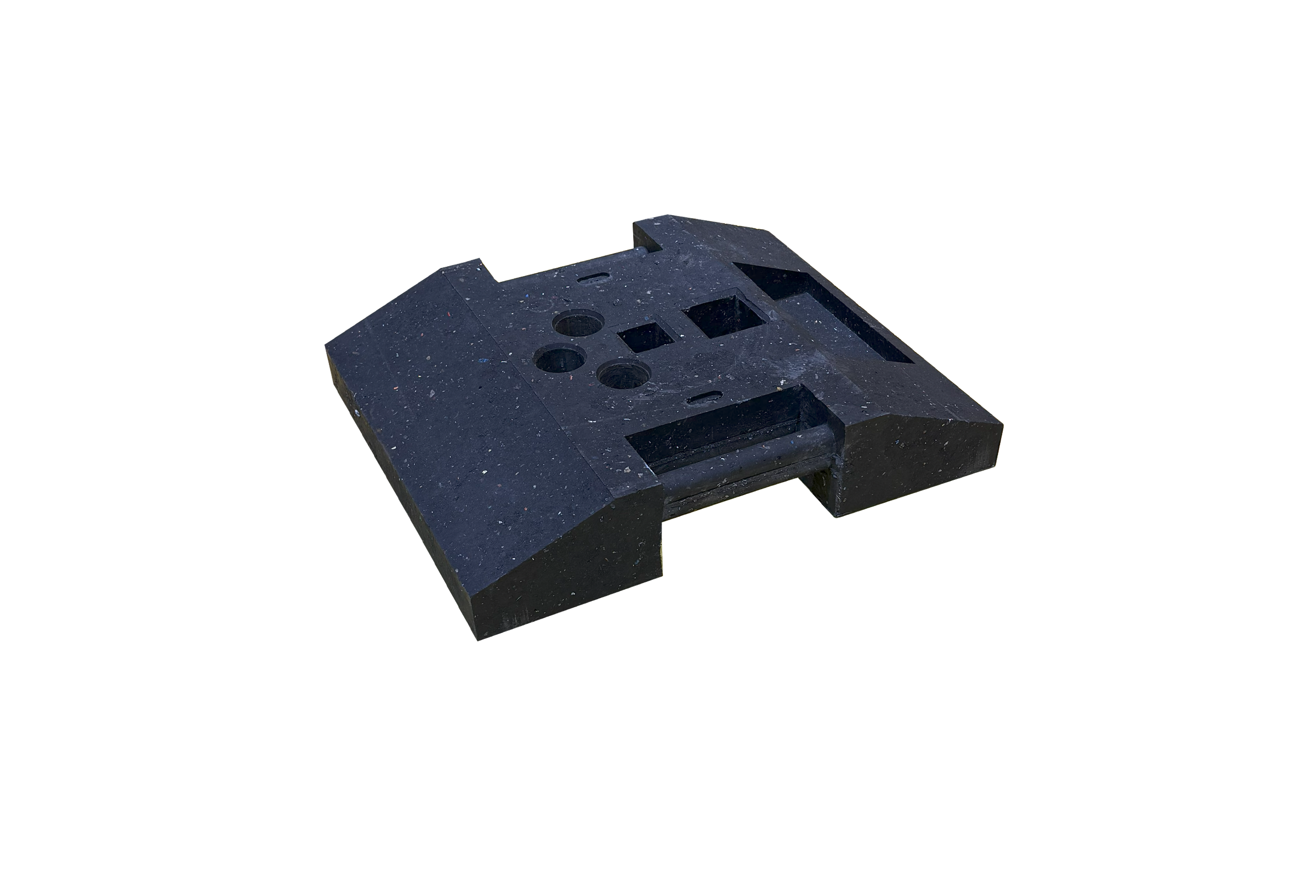 Baustellenabsperrung Profi Schrankengitter-Fußplatte (18kg)