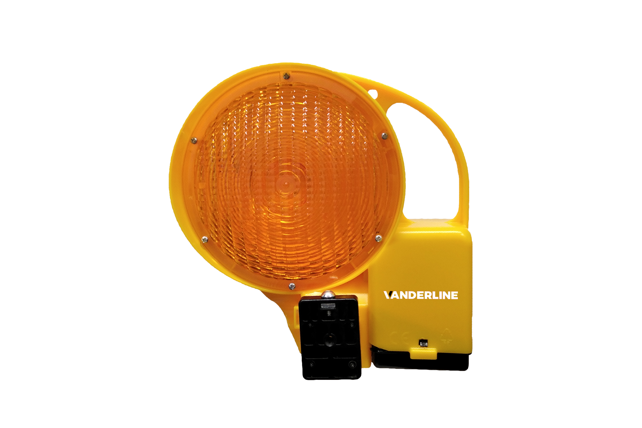 Baustellenabsperrung Profi LED-Warnleuchte – Gelb, doppelseitig