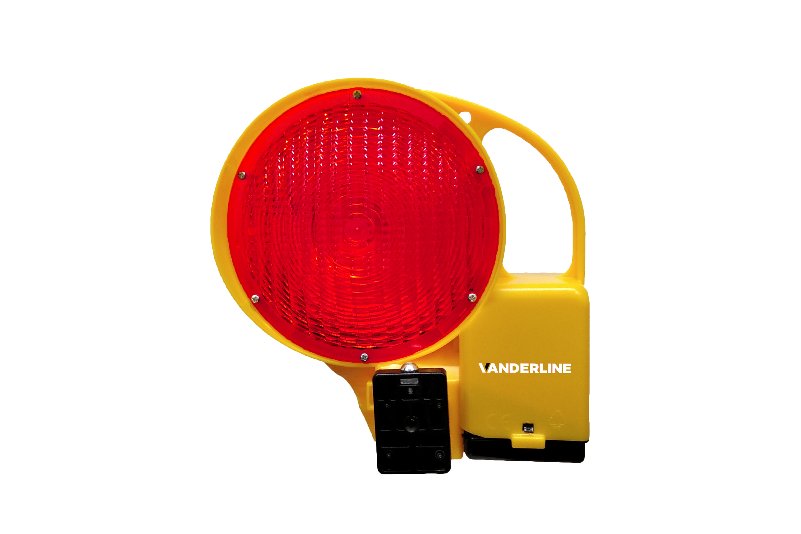 Baustellenabsperrung Profi LED-Warnleuchte – Rot, einseitig