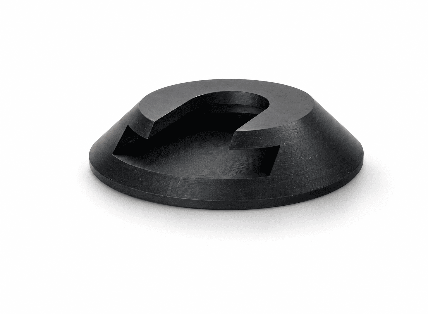 1 - Runde Unterlegplatten Profi Steckplatte - rund - Ø 500 mm - schwarz