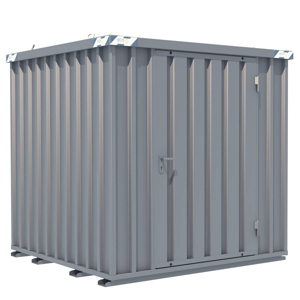 Schnellbaucontainer SchnellbauContainer 2x2m, 1-flügelige Tür(1150x1890mm) auf der 2m Seite