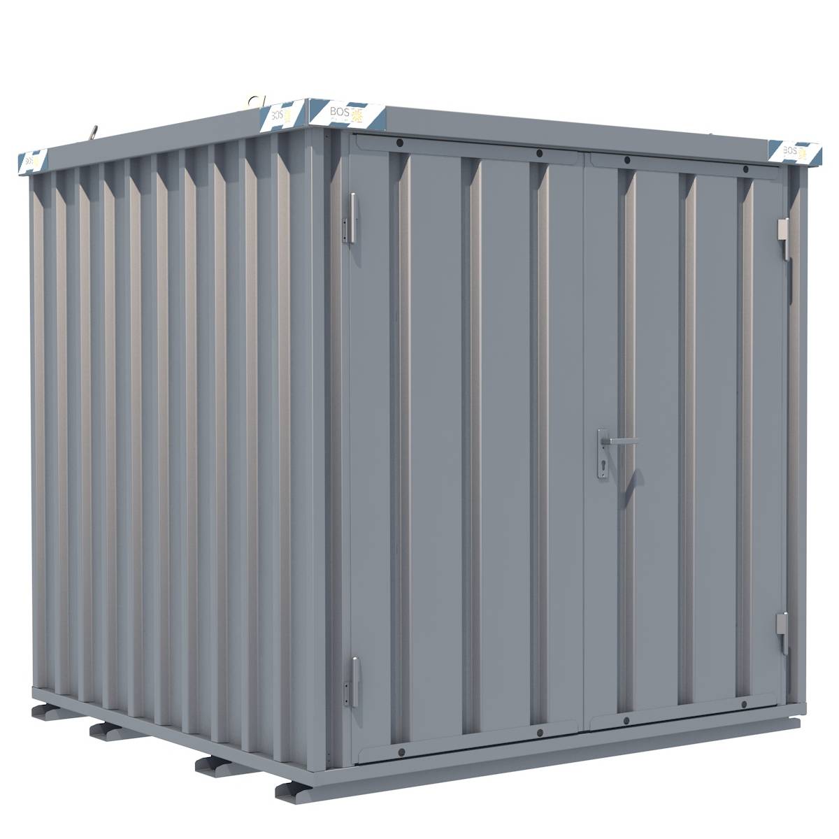 1 - Schnellbaucontainer SchnellbauContainer 2x2m, 2-flügelige Tür(1750x1890mm) auf der 2m Seite