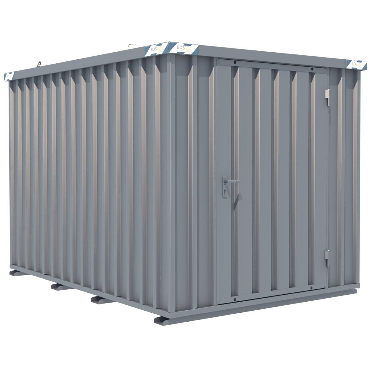 1 - Schnellbaucontainer SchnellbauContainer 3x2m, 1-flügelige Tür(1150x1890mm) auf der 2m Seite