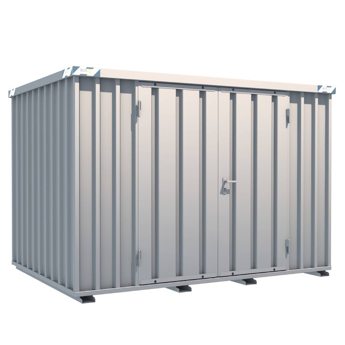 Schnellbaucontainer SchnellbauContainer 3x2m, 2-flügelige Tür(1750x1890mm) auf der 3m Seite