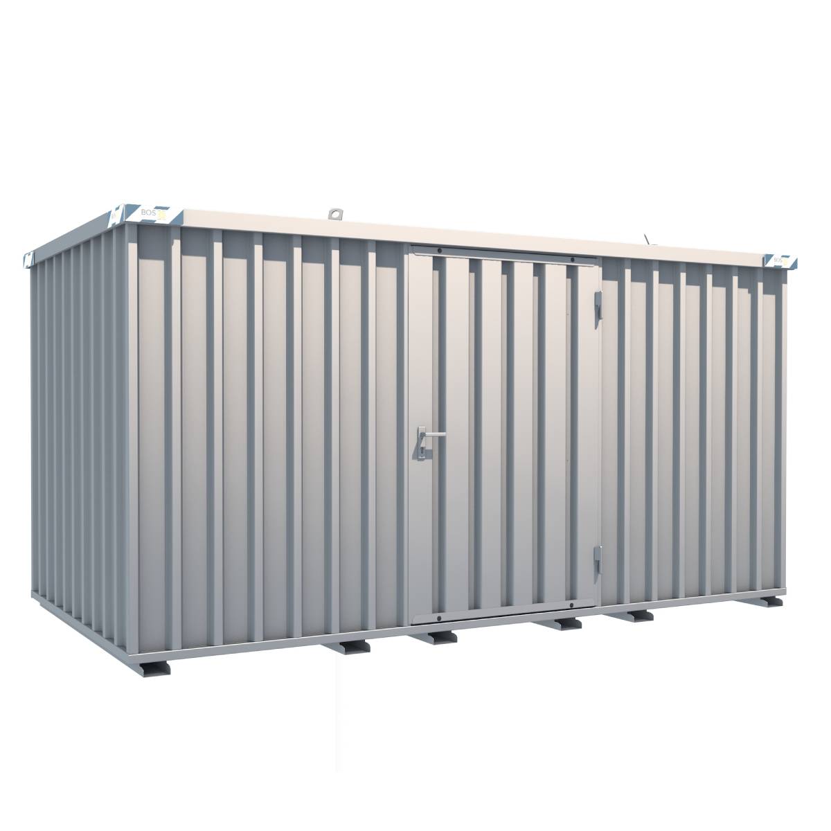 1 - Schnellbaucontainer SchnellbauContainer 4X2m, 1-flügelige Tür(1150x1890mm) auf der 4m Seite