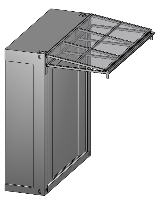 Containerzubehör Vordach 2.430 x 1.250 mm