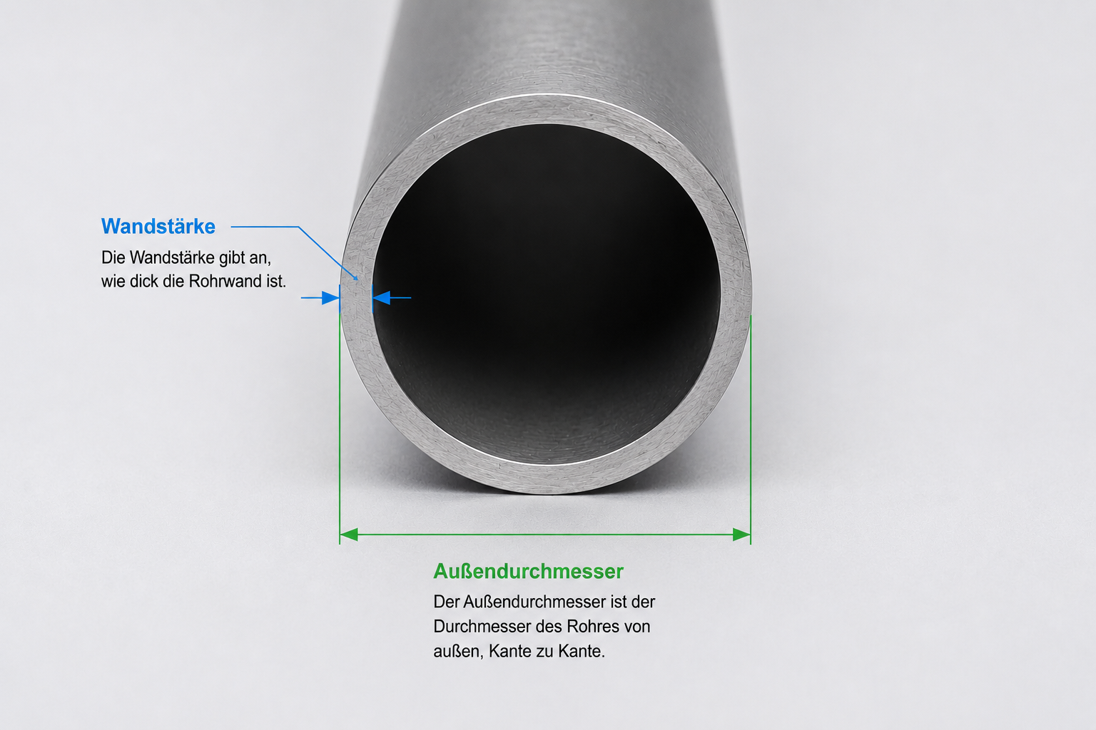 1 - Edelstahlrohre Nahtlose Edelstahlrohre 22x2,5 mm Werkstoff 1.4541 Längen von 5000 - 7000mm
