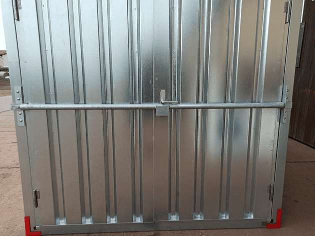 1 - Containerzubehör Diebstahlstange – Doppelflügeltür verzinkt