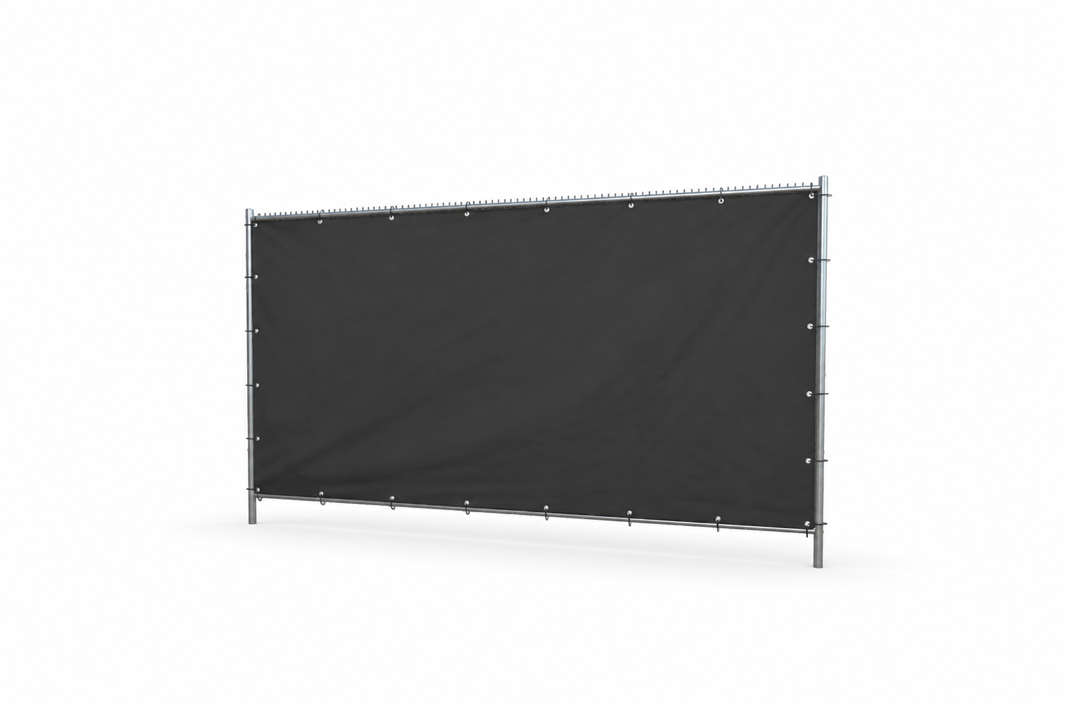 Bauzäune Bauzaunplane schwarz 3,5 x 1,8 m