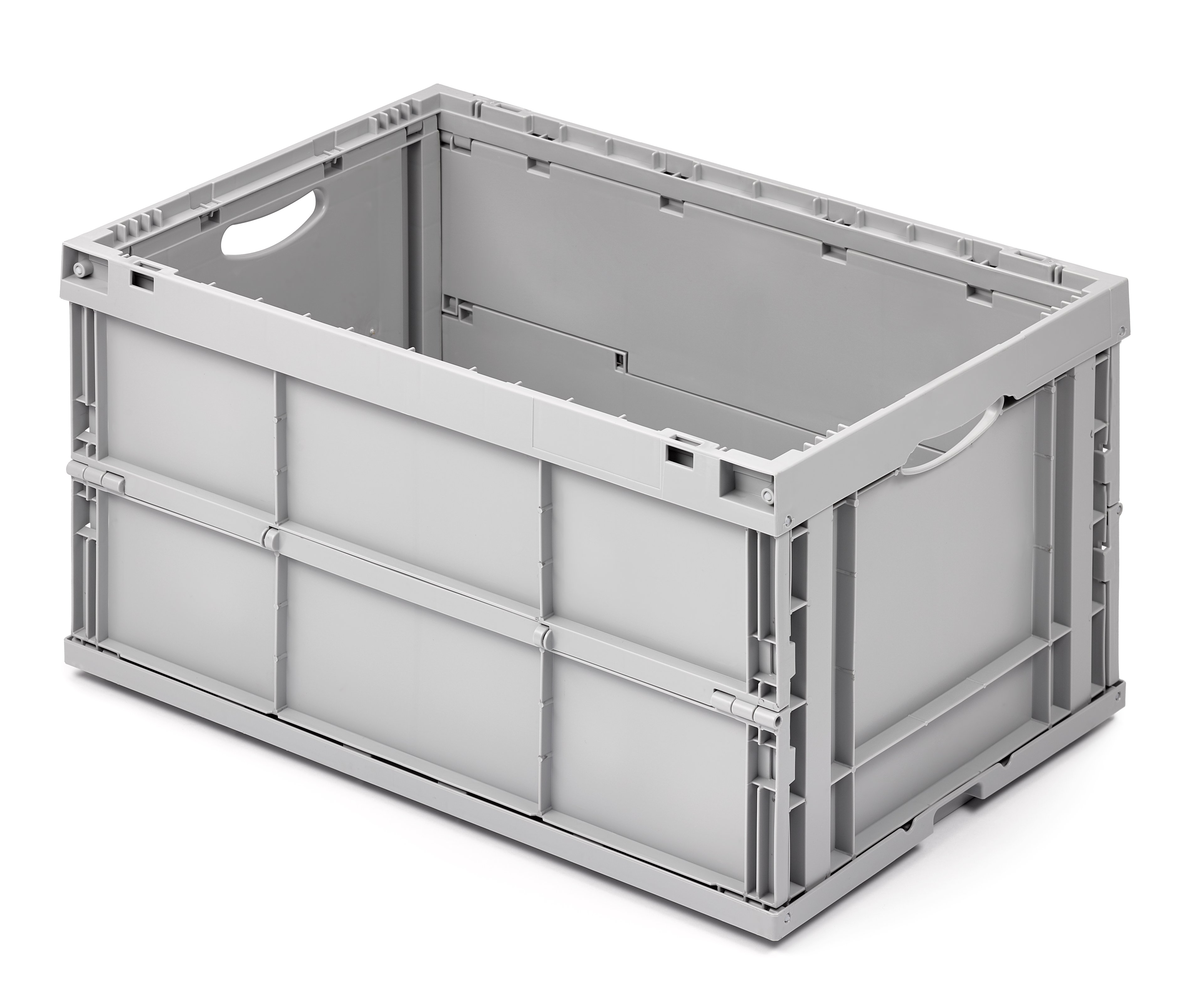 1 - Falt- & Klappkästen Faltbox geschlossen 600 × 400 × 323 mm – grau