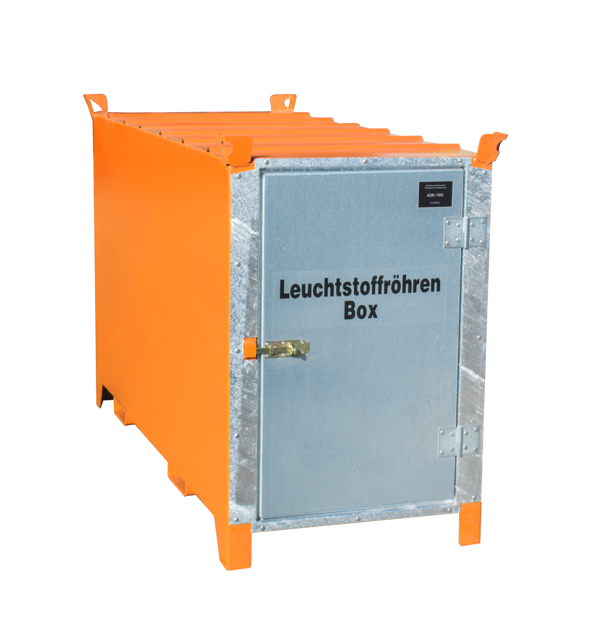 1 - Leuchtstoffröhren-Boxen Leuchtstoffröhren-Box SL 150, für bis zu 1.100 Leuchtstoffröhren, lackiert, RAL 2000 Gelborange