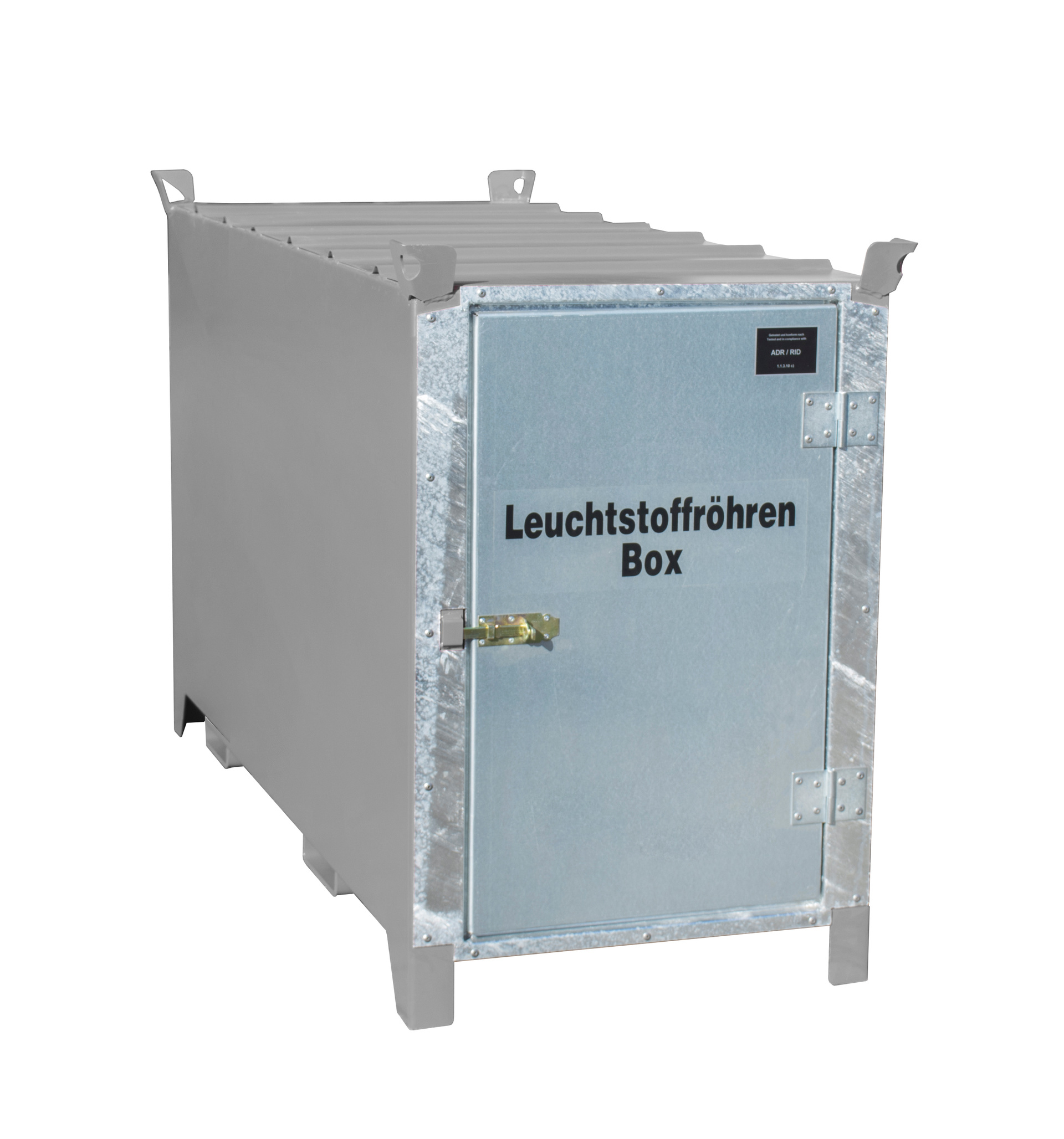 1 - Leuchtstoffröhren-Boxen  Leuchtstoffröhren-Box SL 150, für bis zu 1.100 Leuchtstoffröhren, lackiert, RAL 7005 Mausgrau