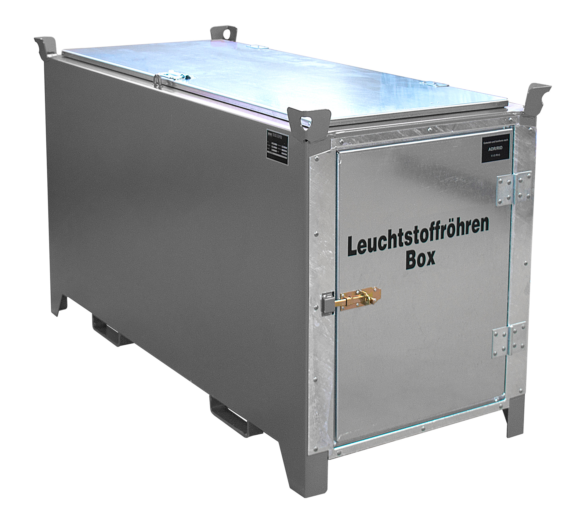 1 - Leuchtstoffröhren-Boxen Leuchtstoffröhren-Box SL-D 150, für bis zu 1.100 Leuchtstoffröhren, lackiert, RAL 7005 Mausgrau