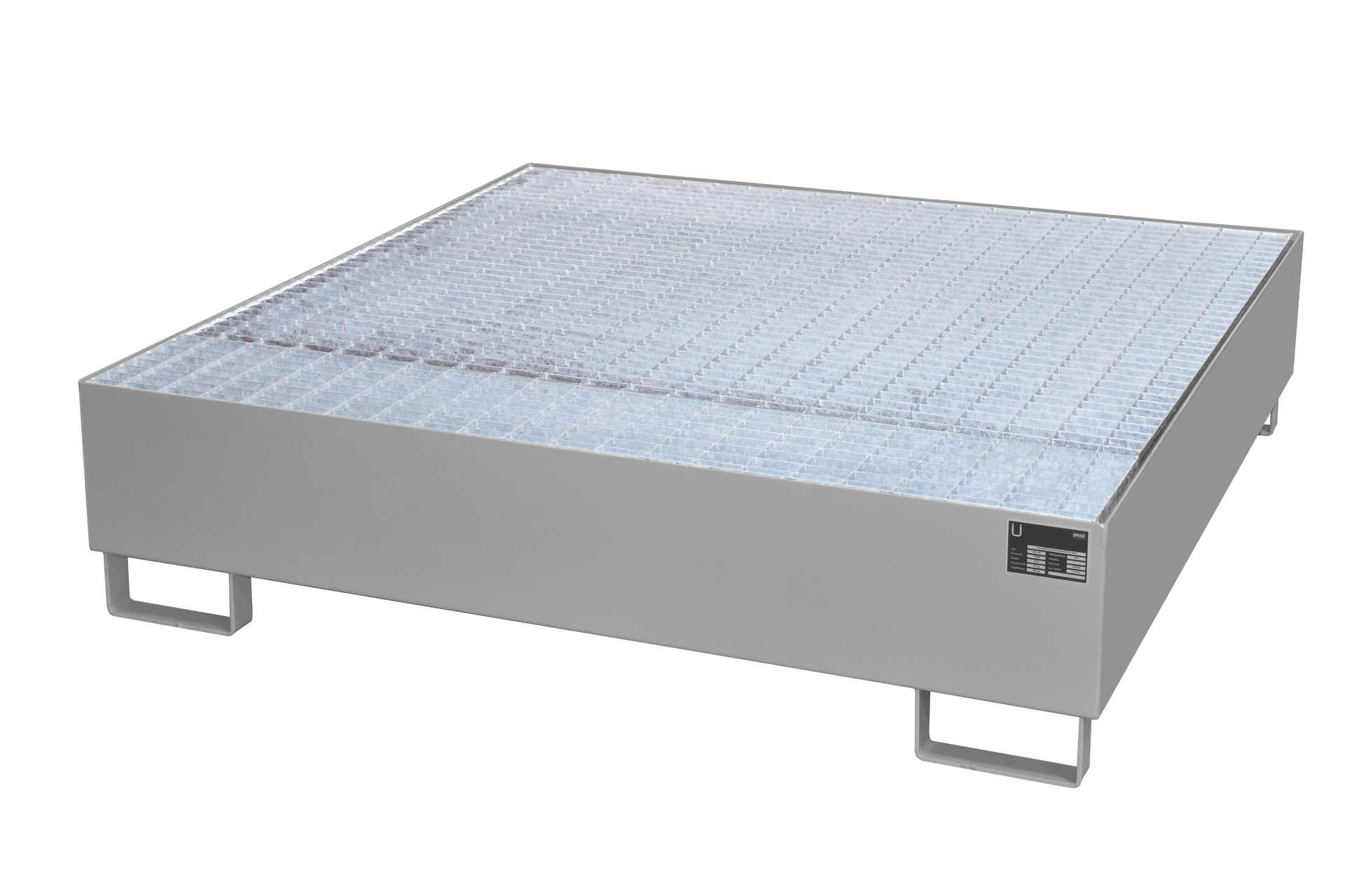 1 - Auffangwannen  Auffangwanne AW 450, 450 l, lackiert, RAL 7005 Mausgrau