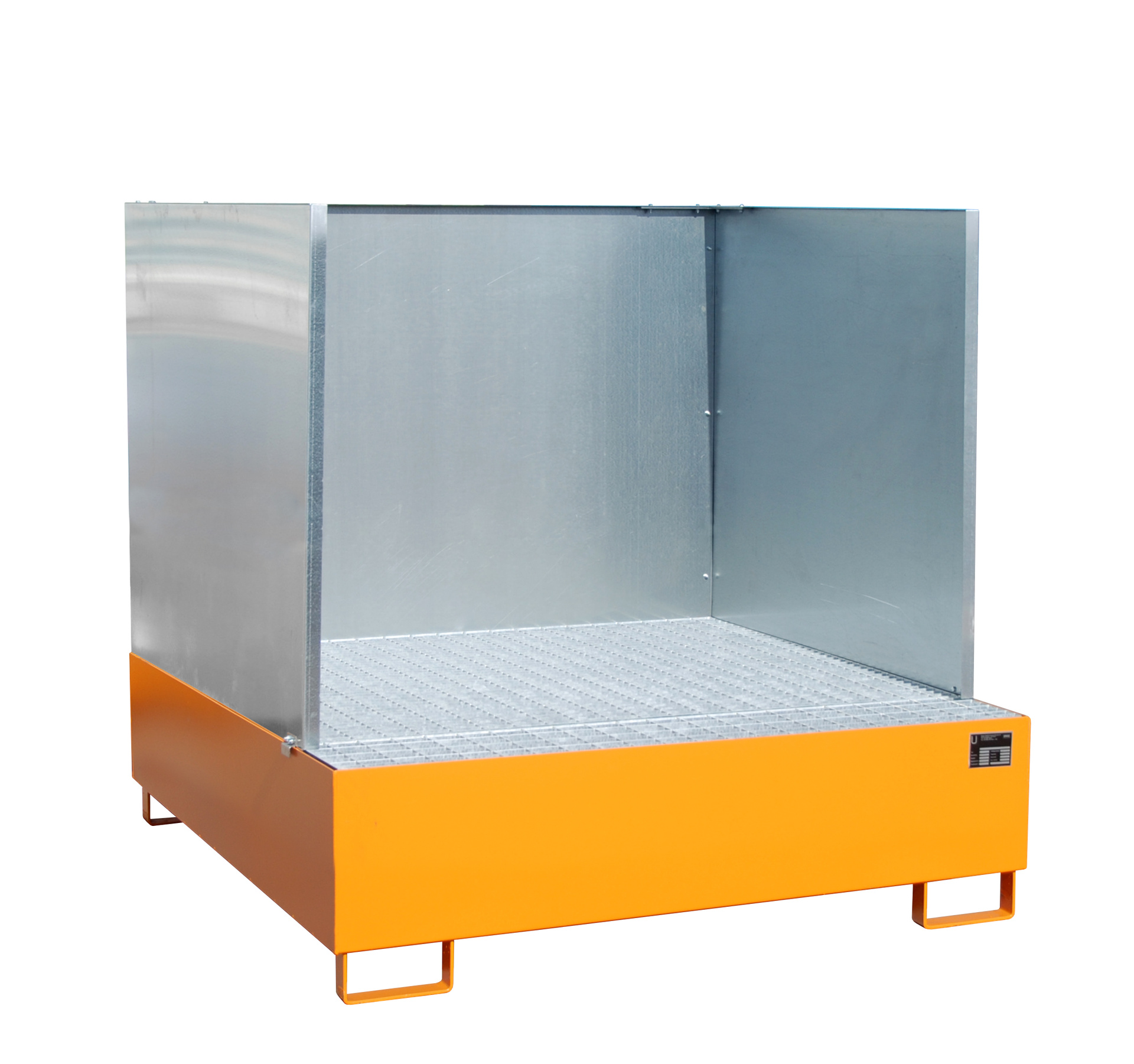 1 - Auffangwannen  Auffangwanne AW 450/SW, 450 l, lackiert, RAL 2000 Gelborange