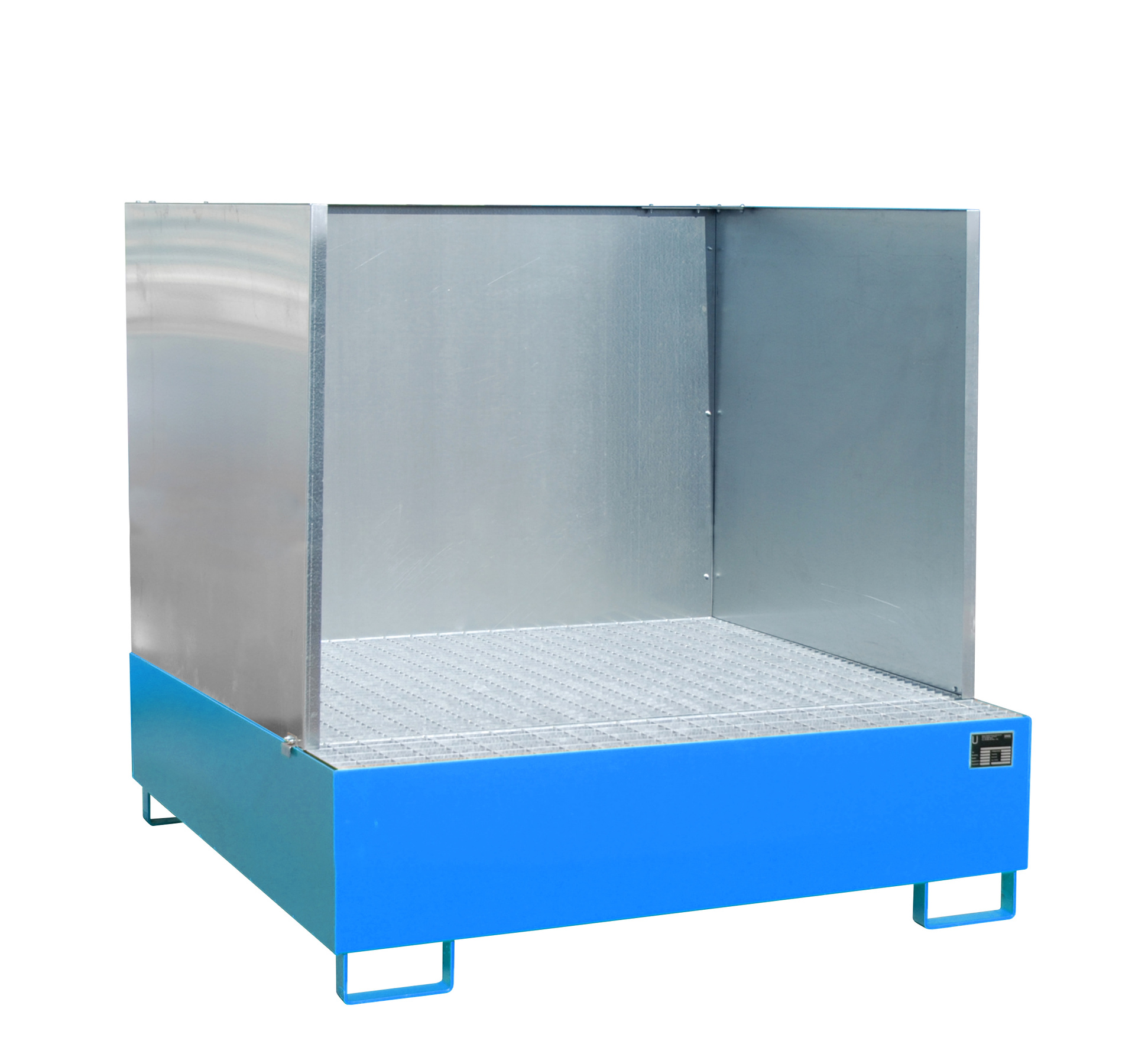 1 - Auffangwannen  Auffangwanne AW 450/SW, 450 l, lackiert, RAL 5012 Lichtblau