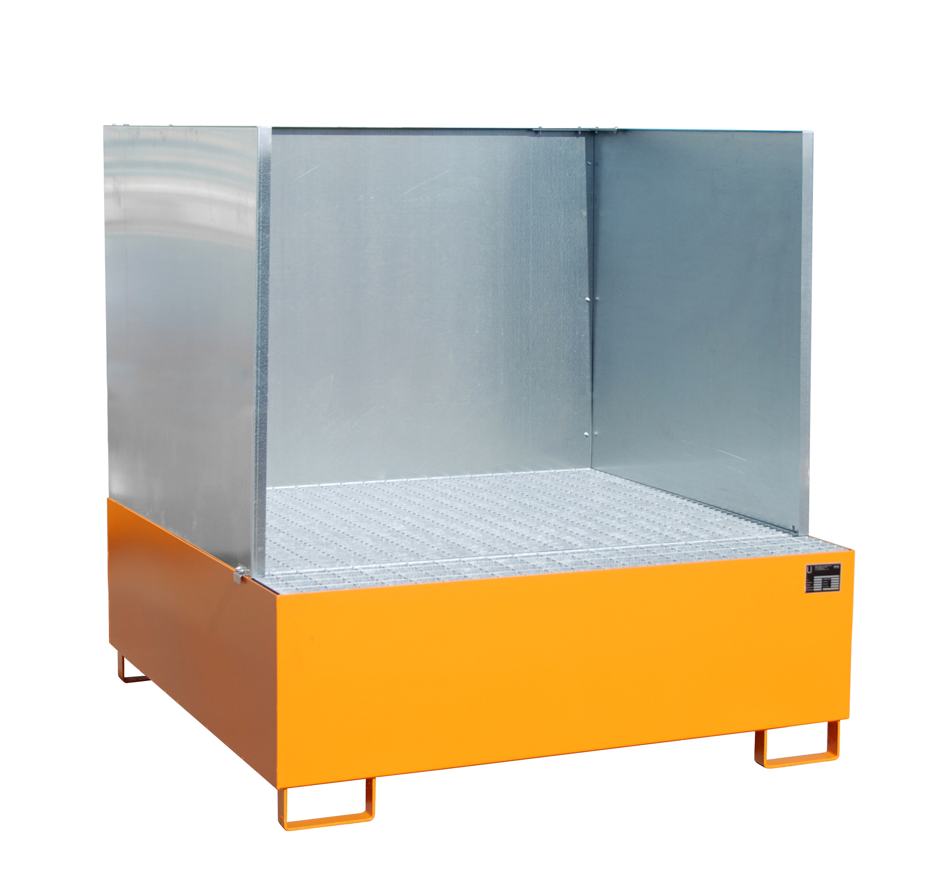 1 - Auffangwannen  Auffangwanne AW 800/SW, 800 l, lackiert, RAL 2000 Gelborange