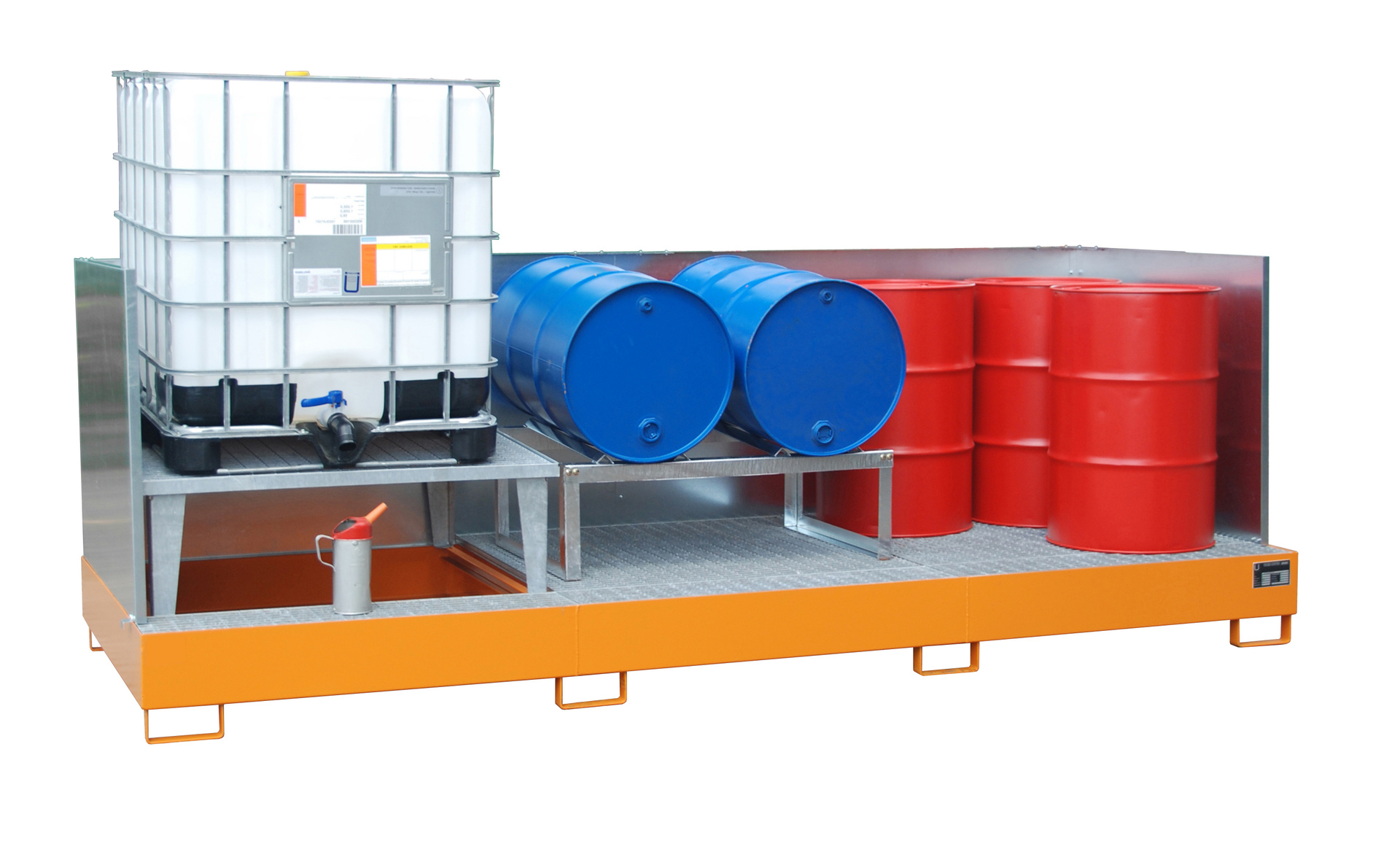 1 - Auffangwannen Auffangwanne AWA 31/SW, 1.000 l, lackiert, RAL 2000 Gelborange