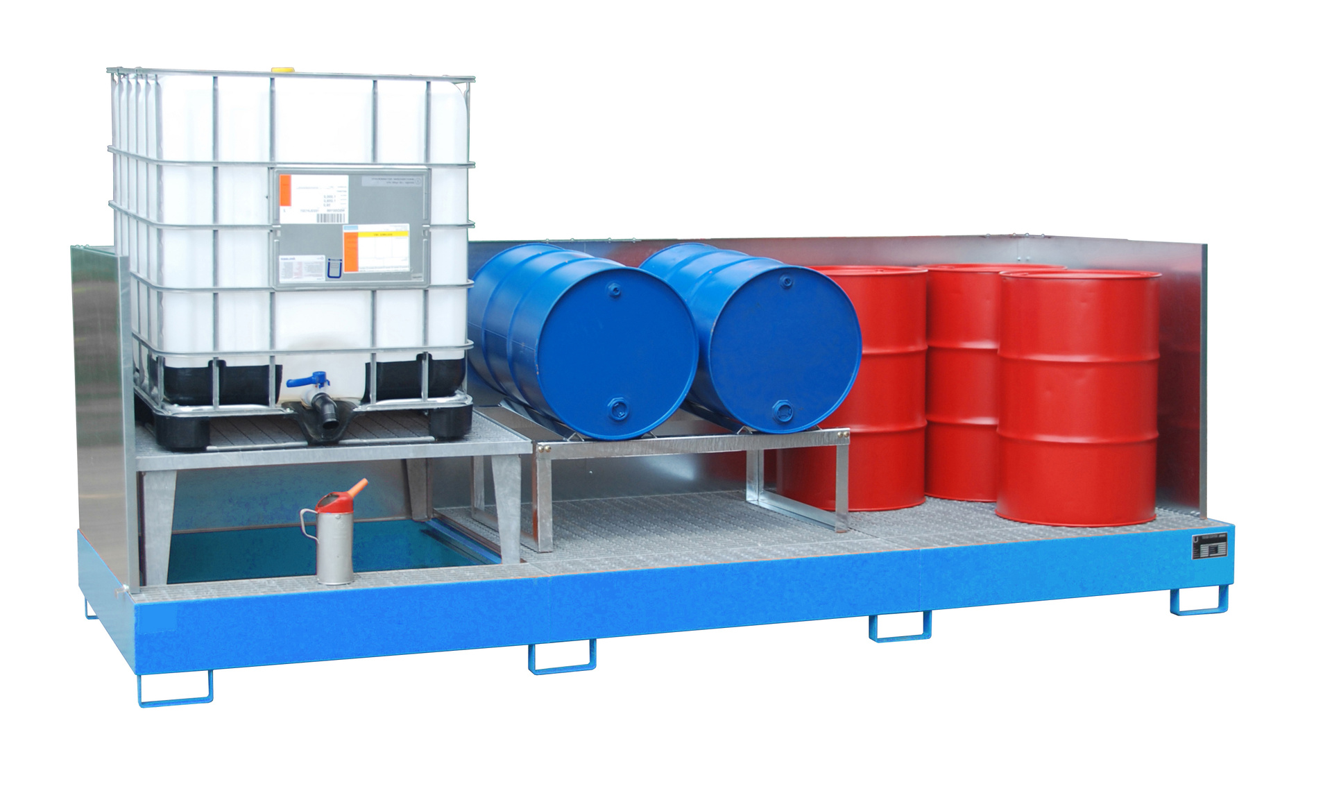1 - Auffangwannen  Auffangwanne AWA 31/SW, 1.000 l, lackiert, RAL 5012 Lichtblau