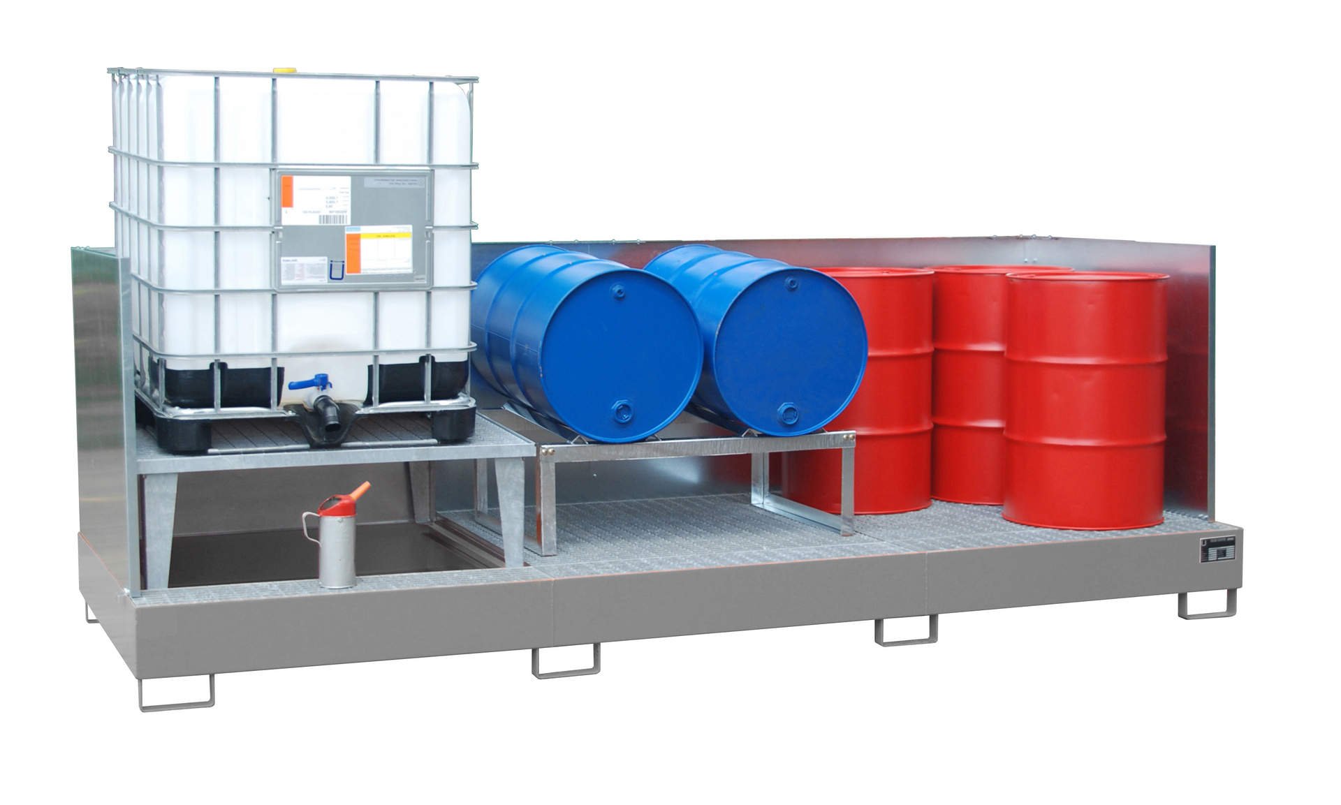 1 - Auffangwannen  Auffangwanne AWA 31/SW, 1.000 l, lackiert, RAL 7005 Mausgrau
