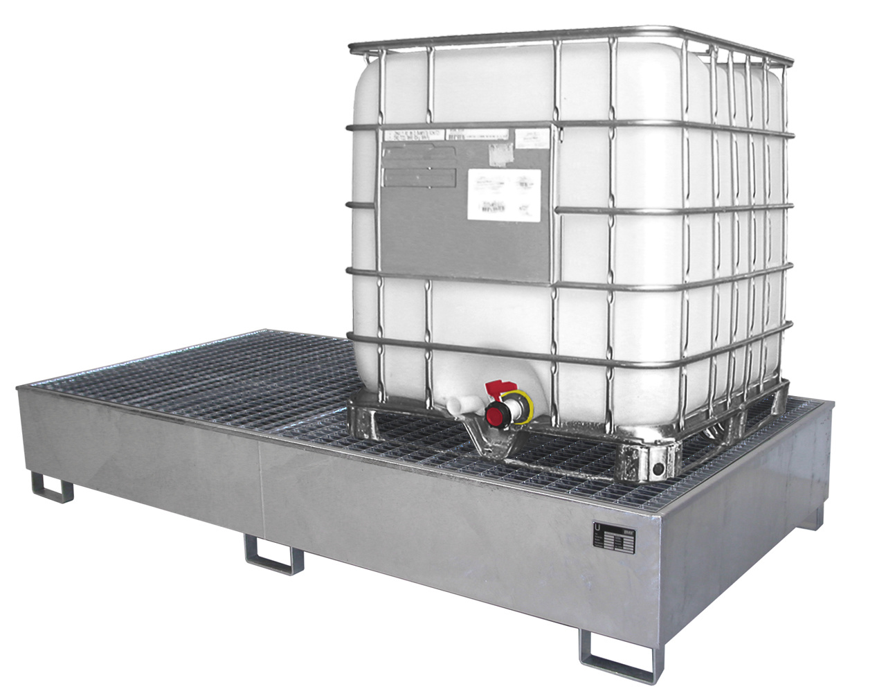 1 - Auffangwannen  Auffangwanne AW 1000-2/PE, 1.000 l, feuerverzinkt