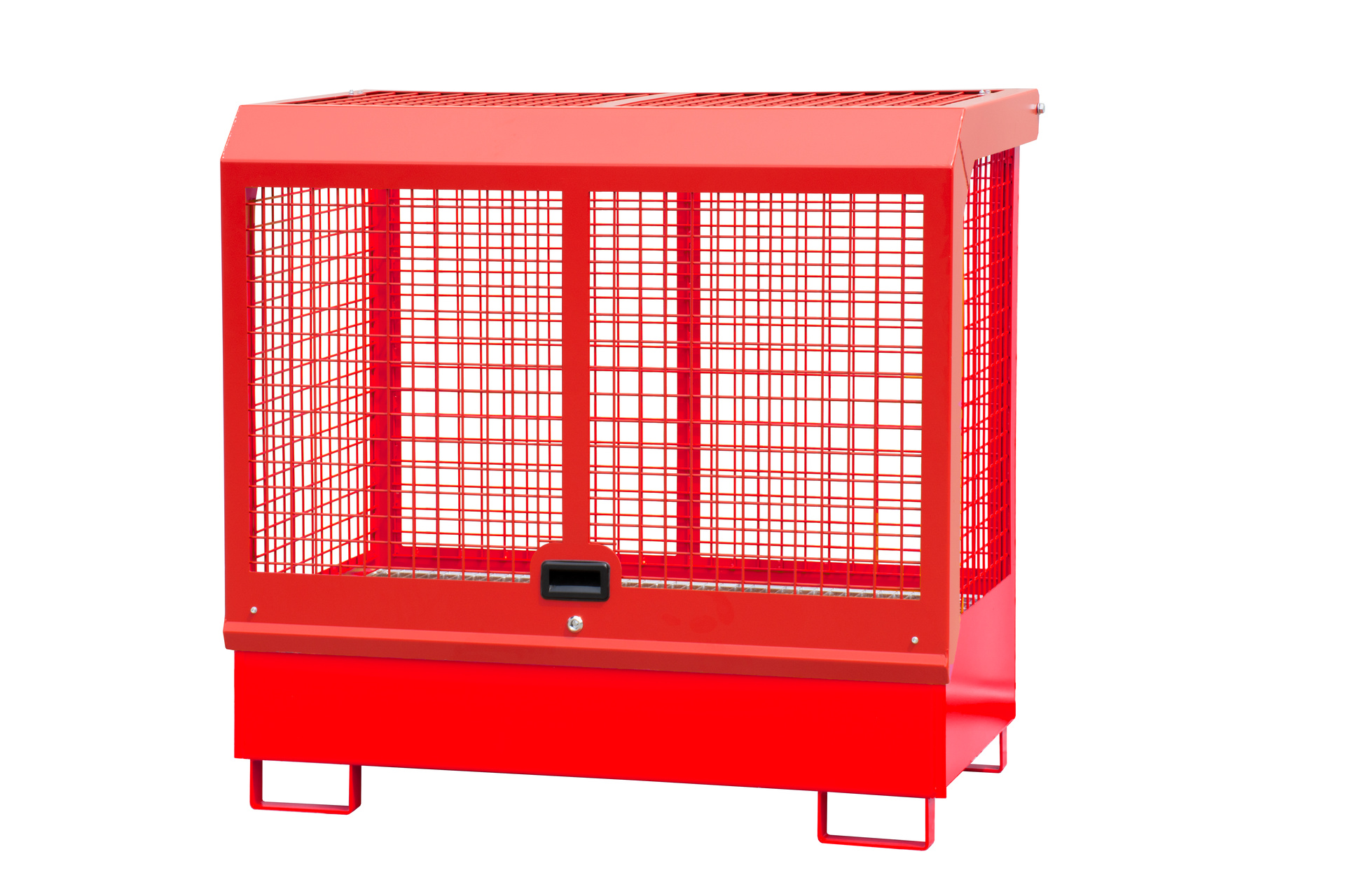 1 - Gefahrstoff-Depots Gefahrstoff-Depot GD-C, 220 l, lackiert, RAL 3000 Feuerrot